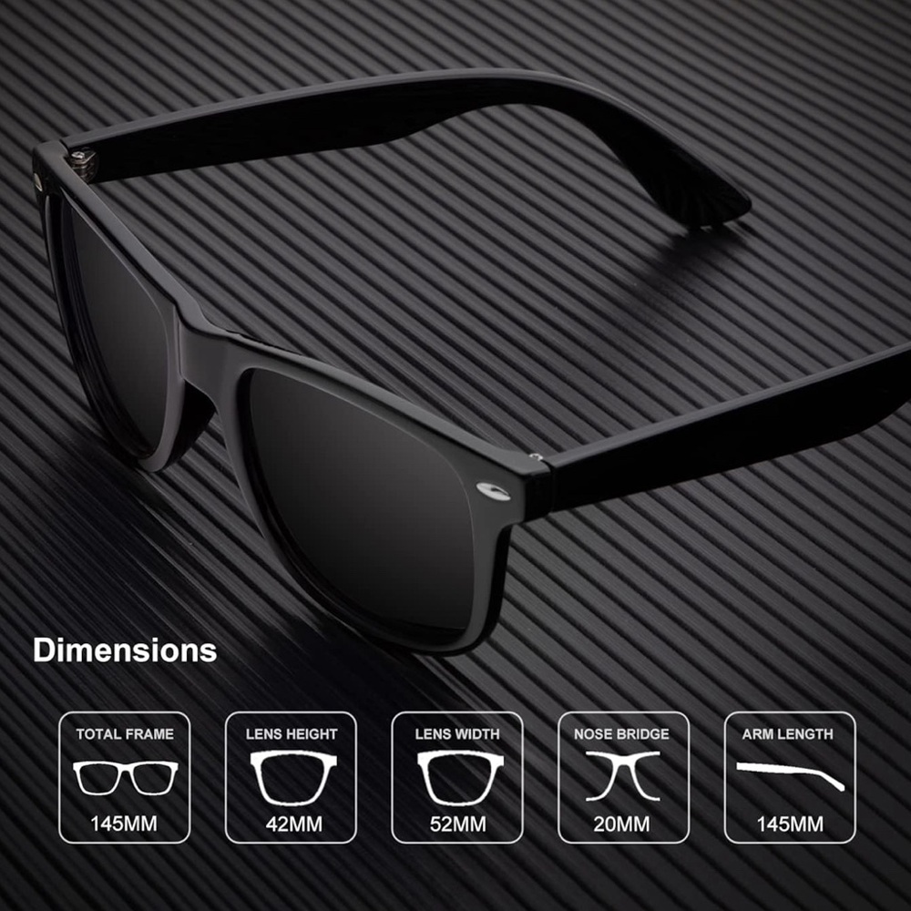 *sold* Unisex Black polarized Sunglasses - Picture 4 of 4